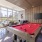 pool table in well lit room