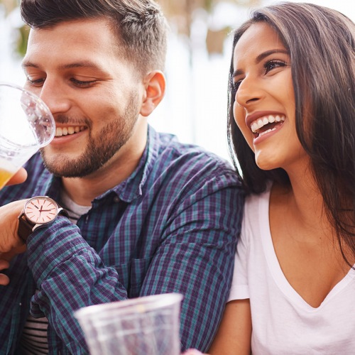 couple having drinks