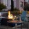 Nob Hill, San Francisco Apartments - Etta - Fire Pit With Lounge Seating, Mixed Cocktails On Table, And Patio Furniture.