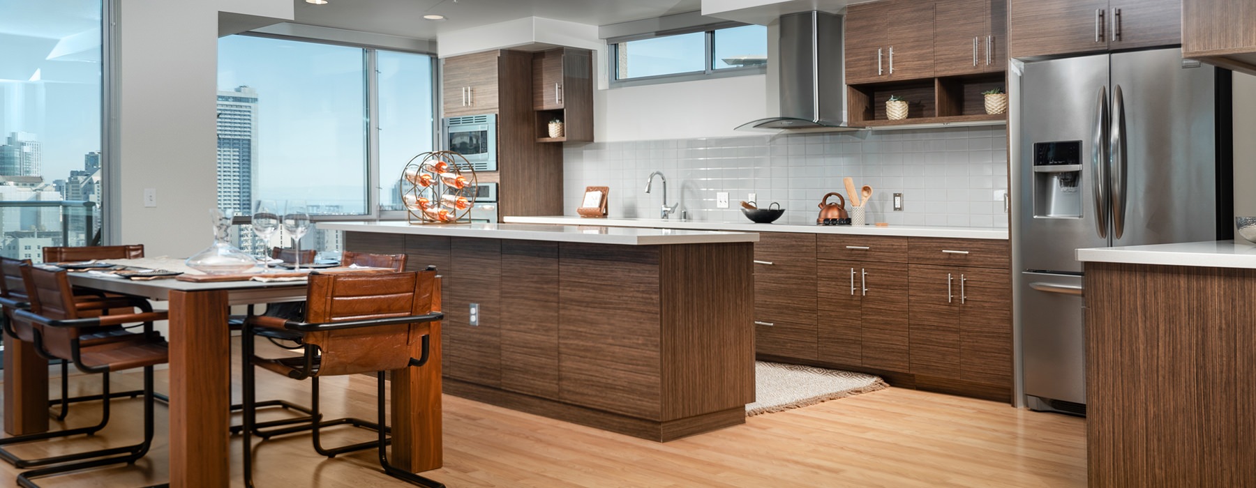 Apartments for Rent in San Francisco CA - Etta Fully-Equipped Kitchen with a Kitchen Island, Stainless Steel Appliances, and Many More Amazing Kitchen Amenities